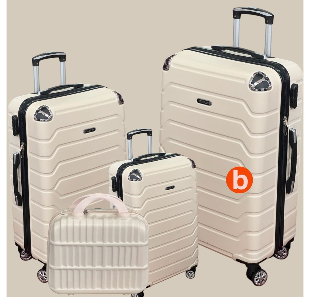 VALISE RIGIDE 4 PIÈCES ABS