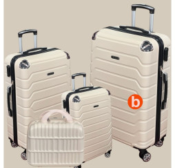 VALISE RIGIDE 4 PIÈCES ABS