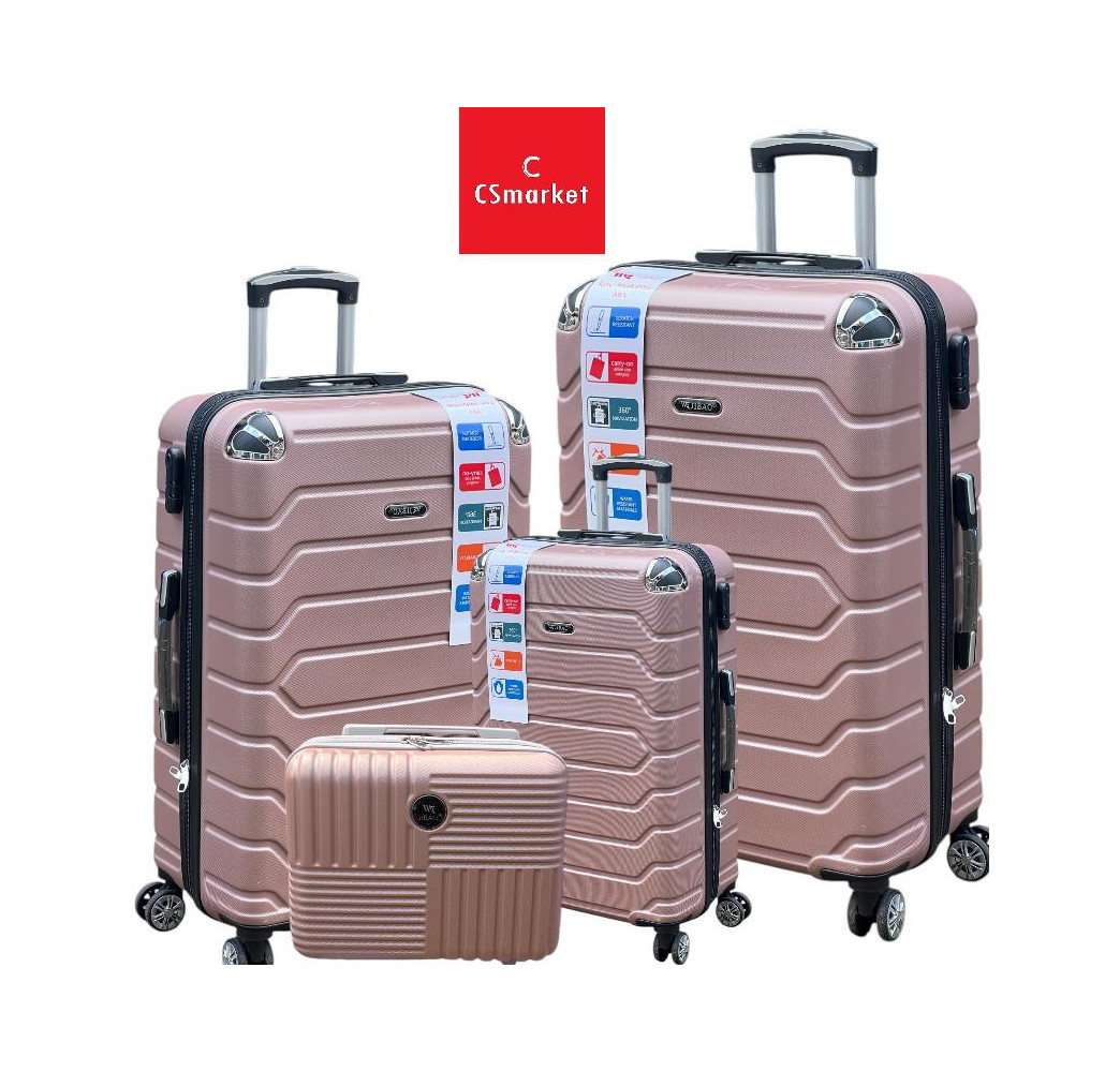 VALISE RIGIDE 4 PIÈCES ABS