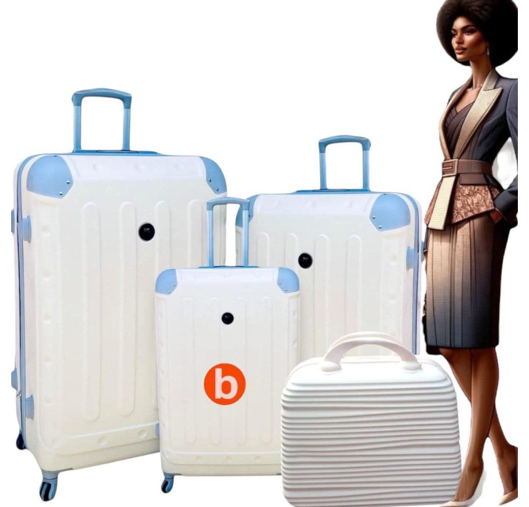 VALISE RIGIDE 4 PIÈCES ABS