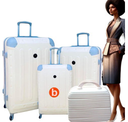 VALISE RIGIDE 4 PIÈCES ABS