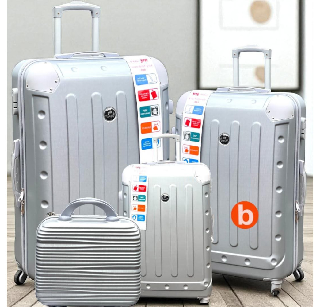 VALISE RIGIDE 4 PIÈCES ABS