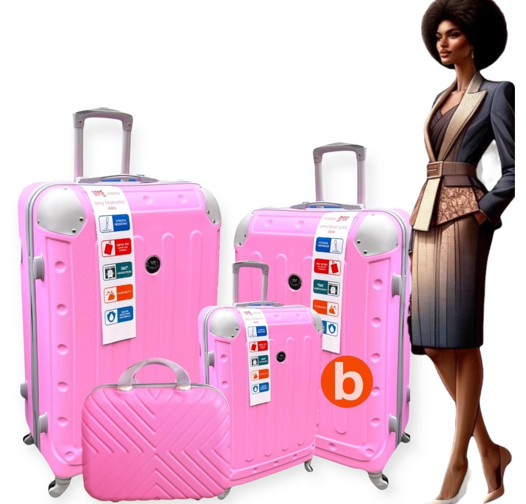VALISE RIGIDE 4 PIÈCES ABS