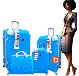 🧳 VALISE RIGIDE 4 PIÈCES ABS – COLLECTION VOYAGE PREMIUM