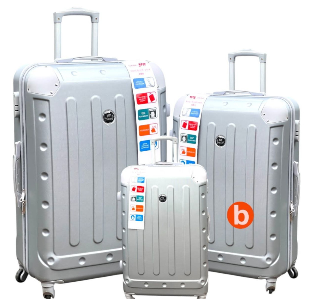 VALISE RIGIDE 3 PIÈCES ABS