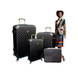 VALISE RIGIDE 4 PIÈCES ABS