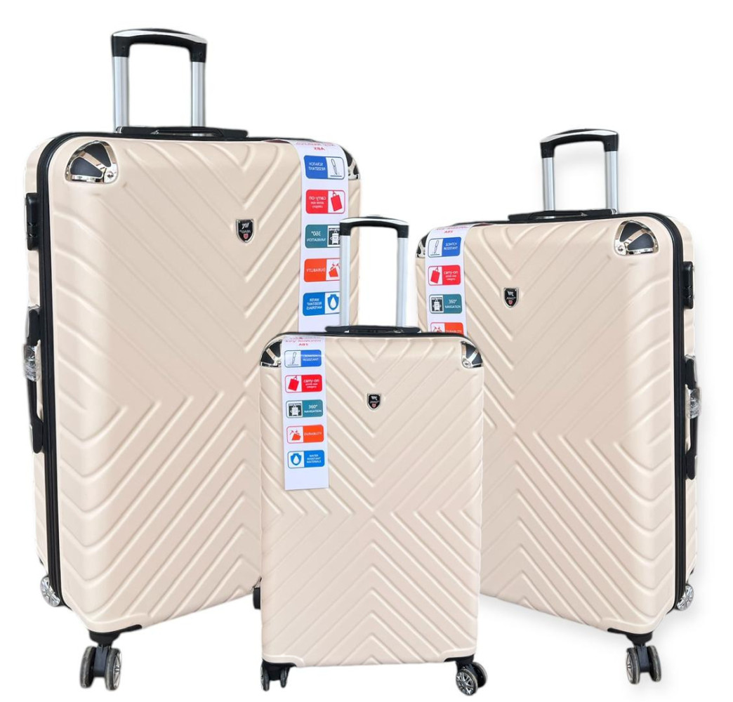 VALISE RIGIDE 3 PIÈCES ABS