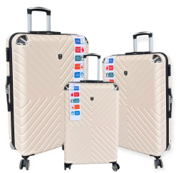 VALISE RIGIDE 3 PIÈCES ABS