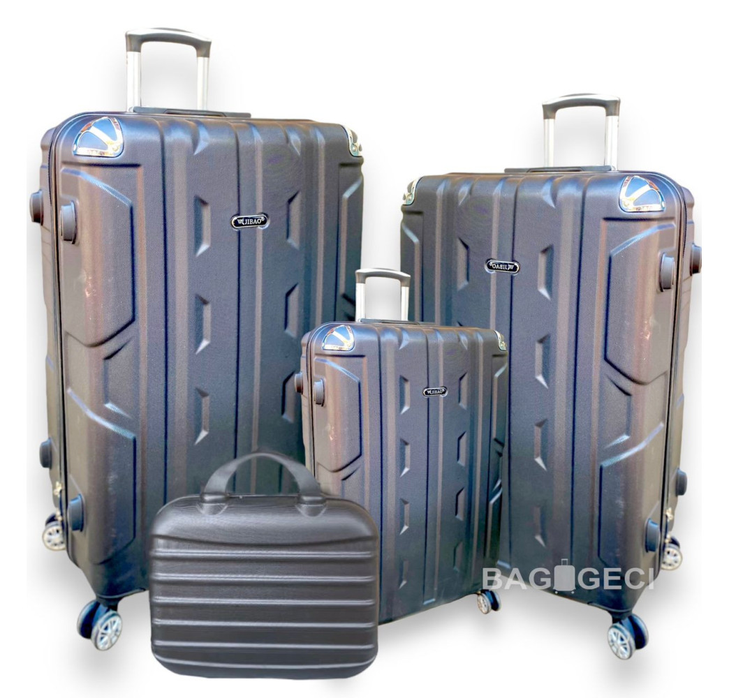 VALISE RIGIDE 4 PIÈCES ABS