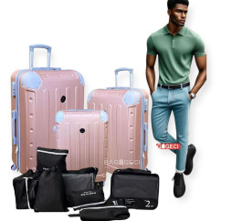 VALISE 3 PIÈCES + 7 ACCESSOIRES D'ORGANISATION