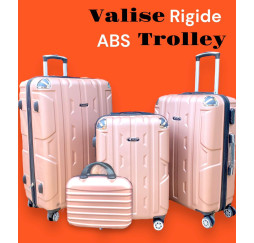 VALISE RIGIDE 4 PIÈCES ABS