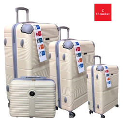 VALISE RIGIDE 4 PIÈCES ABS DURABLE