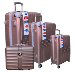 VALISE RIGIDE 4 PIÈCES ABS DURABLE