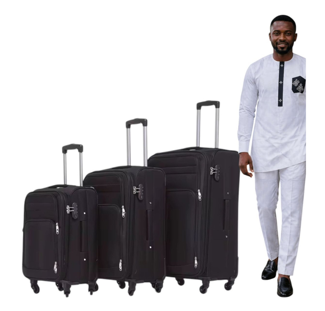 Ensemble de 3 Valises en Tissu Durable - Polyvalence et Résistance