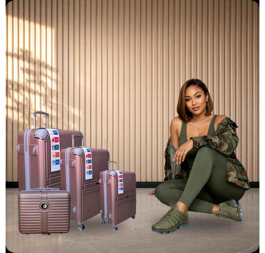 VALISE RIGIDE 4 PIÈCES ABS DURABLE