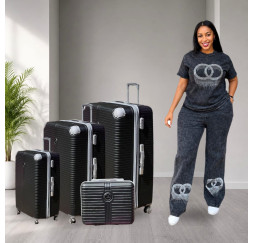 🧳 VALISE RIGIDE 4 PIÈCES ABS – COLLECTION VOYAGE PREMIUM