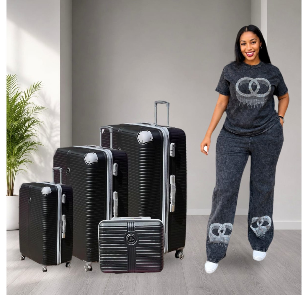 🧳 VALISE RIGIDE 4 PIÈCES ABS – COLLECTION VOYAGE PREMIUM