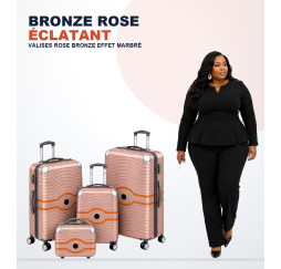 🧳 VALISE RIGIDE 4 PIÈCES ABS – COLLECTION VOYAGE PREMIUM