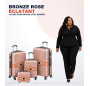 🧳 VALISE RIGIDE 4 PIÈCES ABS – COLLECTION VOYAGE PREMIUM